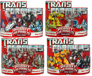 Transformer Robot Heroes Series 3 Set of 4